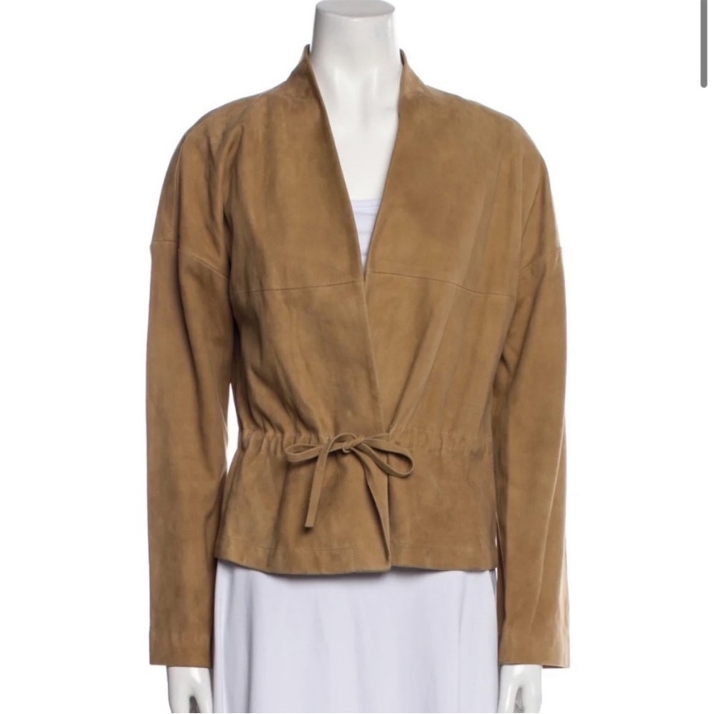 MaxMara Vintage Leather Suede Brown Jacket